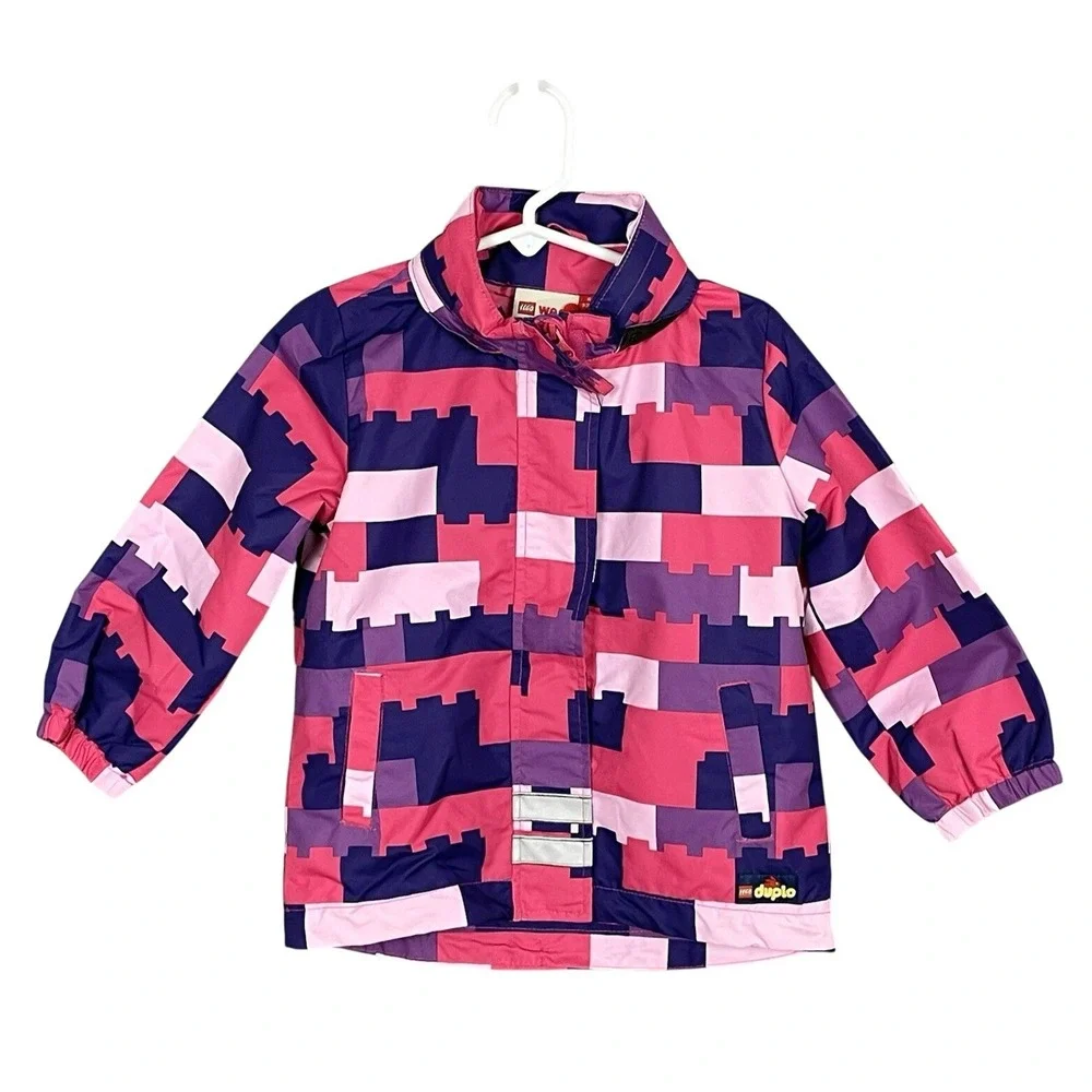 Colorful LEGO Waterproof Spring Jacket Size 18-24M‎ Removeable Hood Reflectors